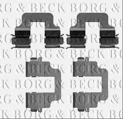BORG & BECK bbk1211 -  Комплектующие, колодки дискового тормоза